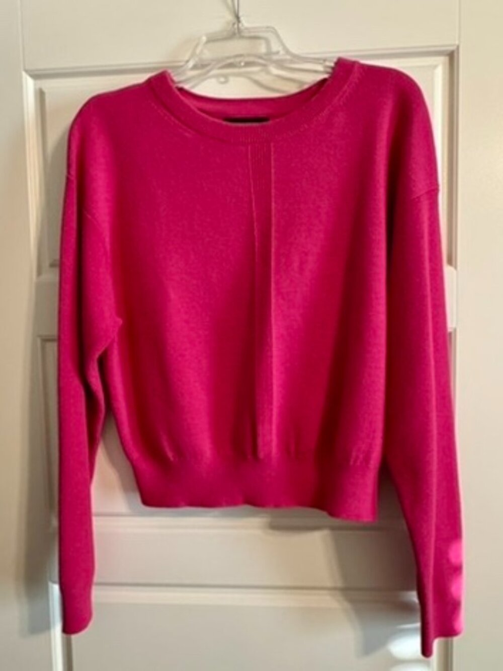 NWT Banana Republic pink crew neck sweater Sz L
